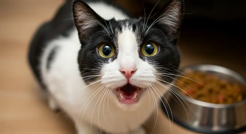 Gato mostrando agressividade